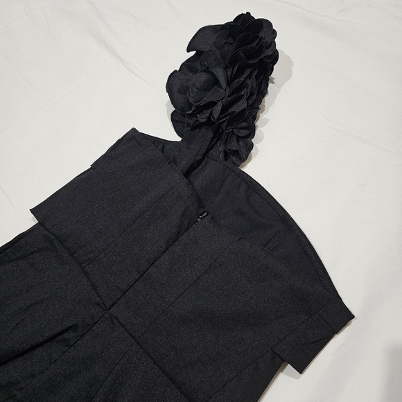 One-Shoulder ✦ Black Tiered Bust Cocktail Dress ✦ w/ Padded Lining & Stretch S - Picture 8 of 16